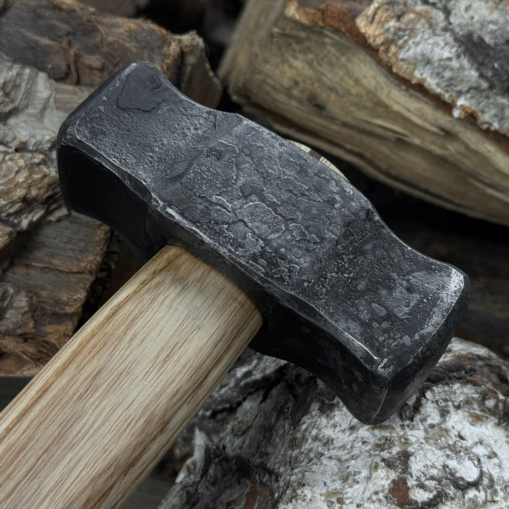 Hand-Forged Double Blacksmith's Hammer, 1 kg (2.2 lbs)