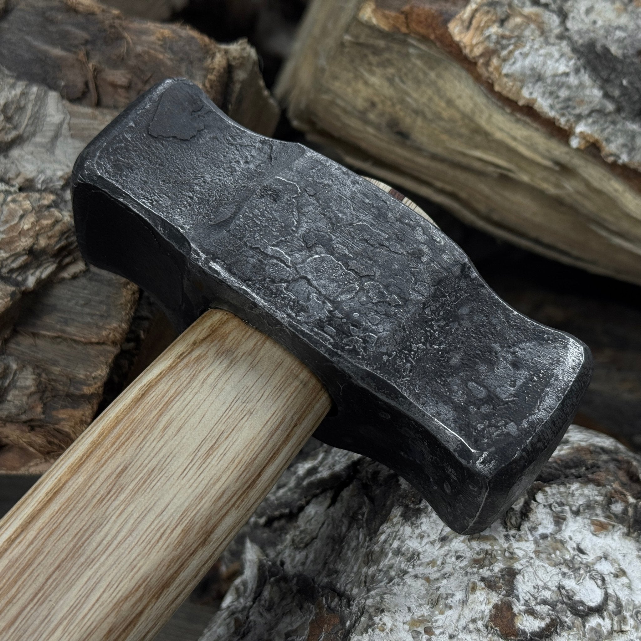 Hand-Forged Double Blacksmith's Hammer, 1 kg (2.2 lbs)
