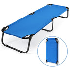 Outdoor Folding Camping Bed for Sleeping Hiking Travel-Black