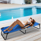 Outdoor Folding Camping Bed for Sleeping Hiking Travel-Black