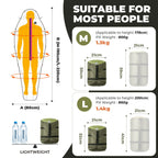 650 Fill Power Mummy Mixed Down Waterproof Sleeping Bag
