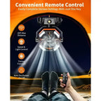 Rechargeable Portable Fan, 8 Speed, 4 LED Lantern, 20000mAh Battery